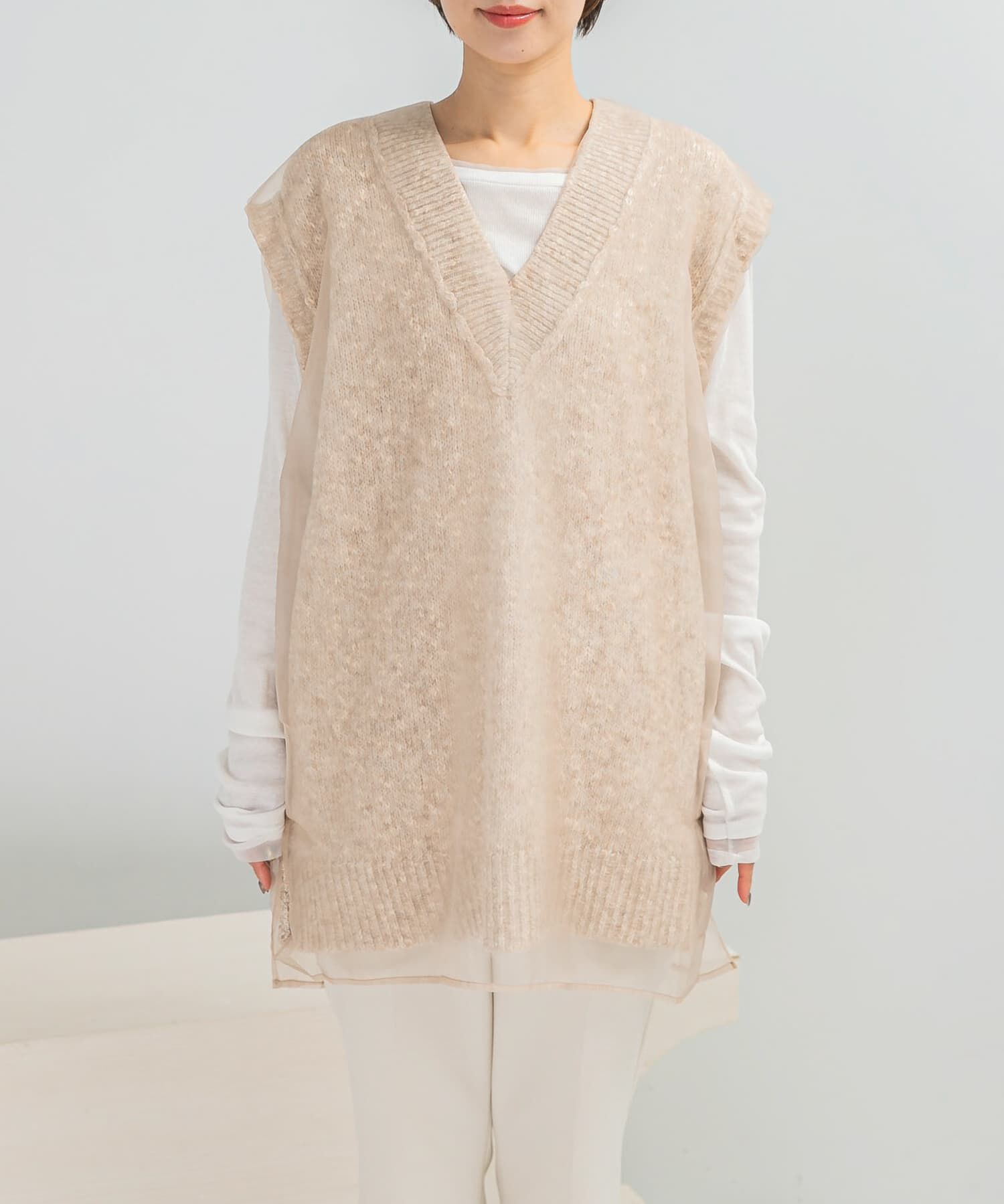 URBAN RESEARCH ROSSO「CHIGNON　リバーオーガンドッキングベスト」|ベスト・ジレ|