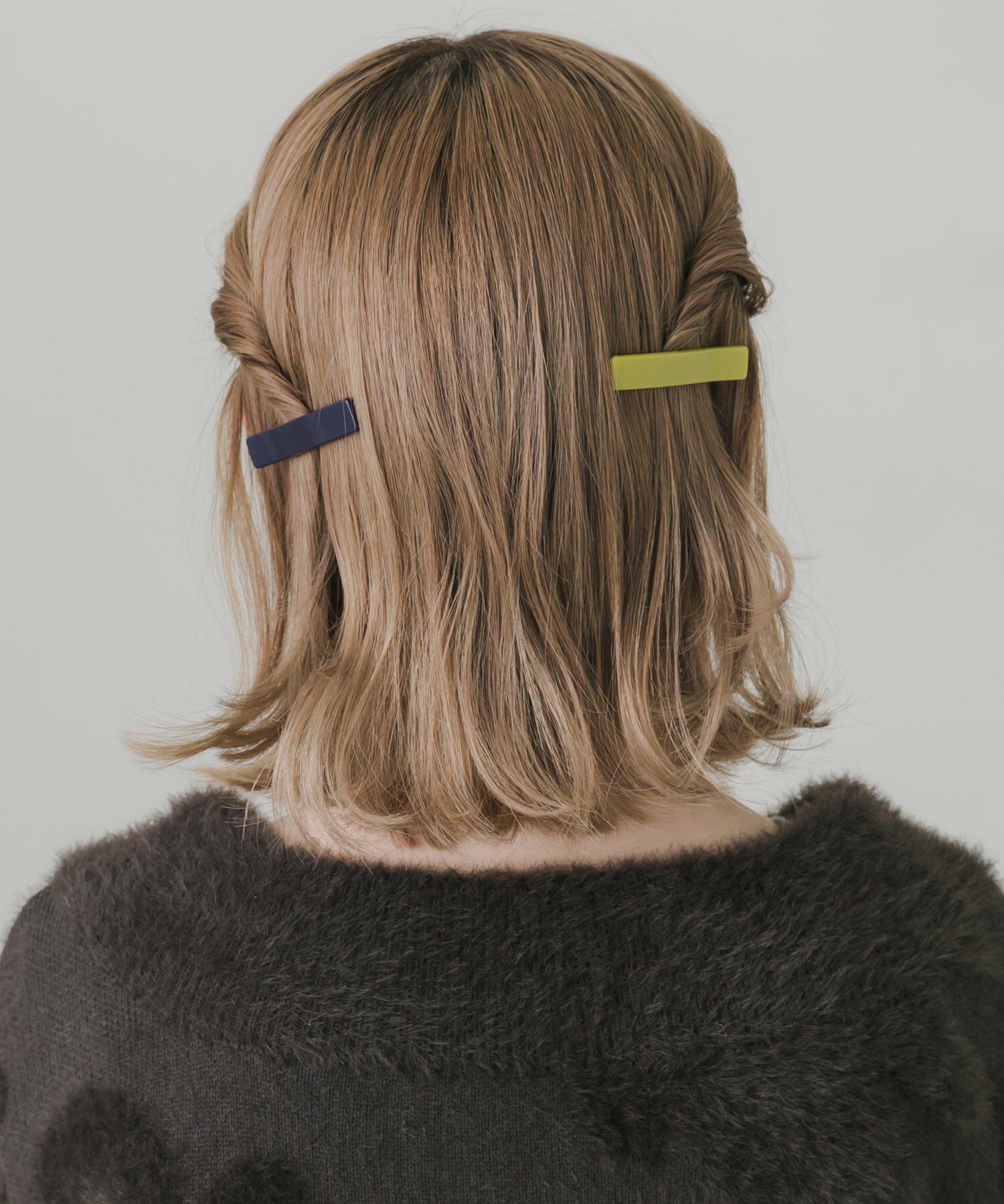 SMELLY「スクエアカラー2セットヘアピン」|その他|イエロー系その他