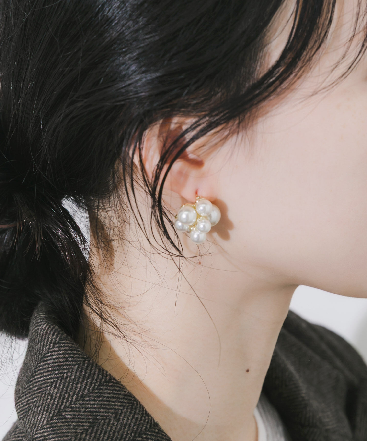 SMELLY「パールボリュームピアス」|ピアス|