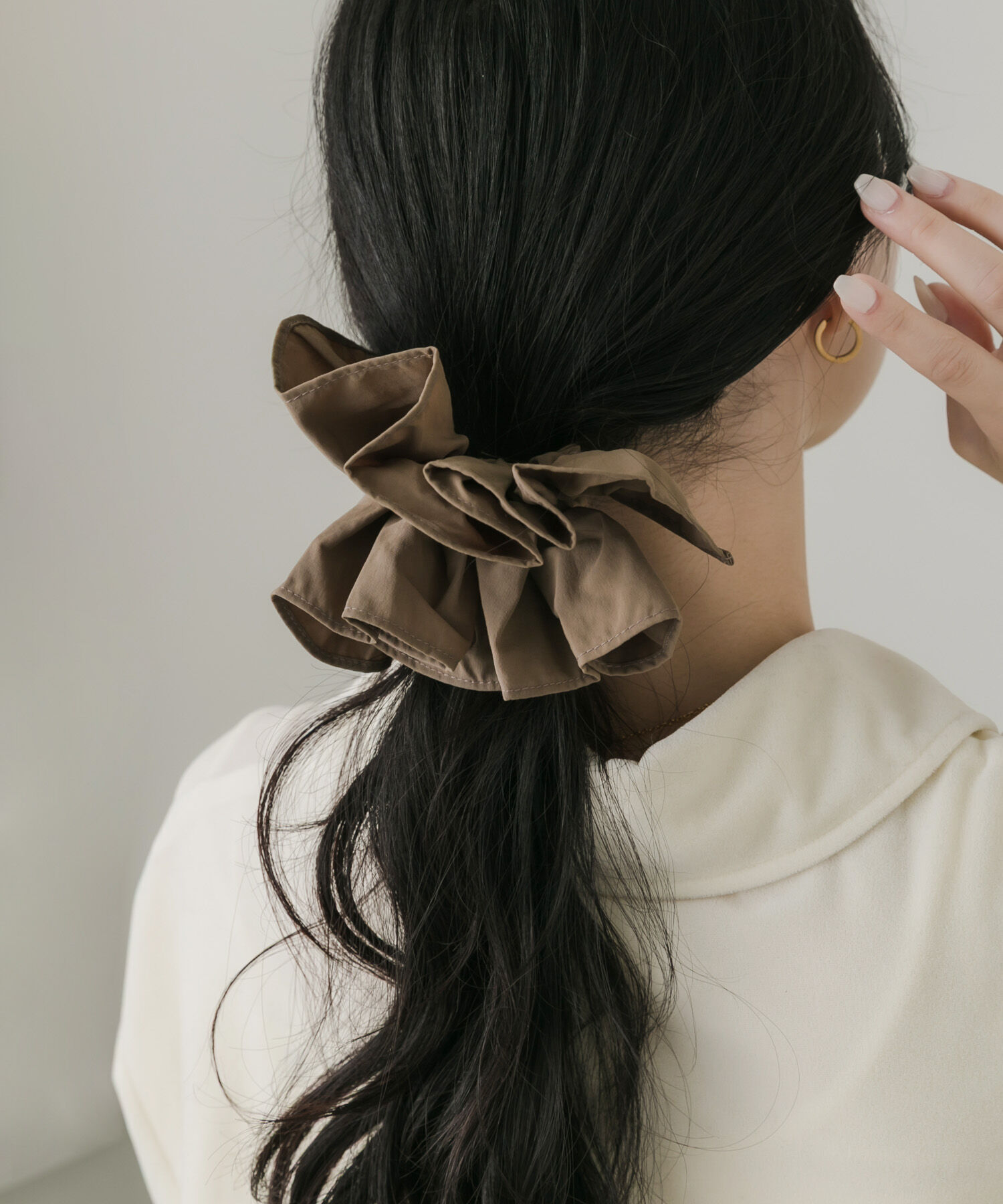 SMELLY「ベーシックフリルシュシュ」|ヘアゴム・シュシュ|