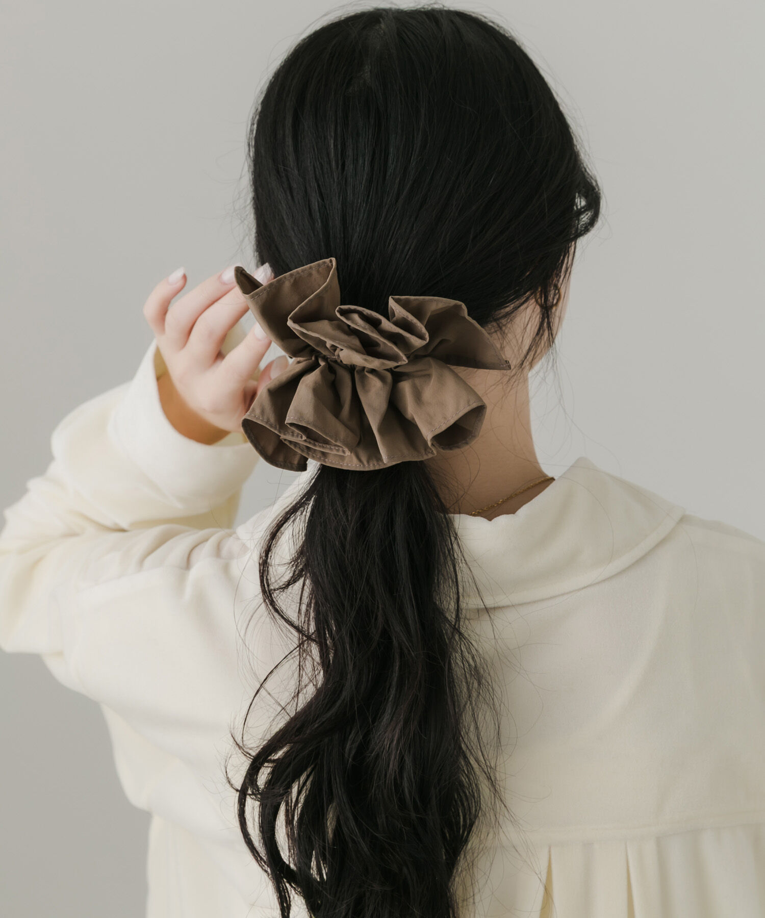 SMELLY「ベーシックフリルシュシュ」|ヘアゴム・シュシュ|