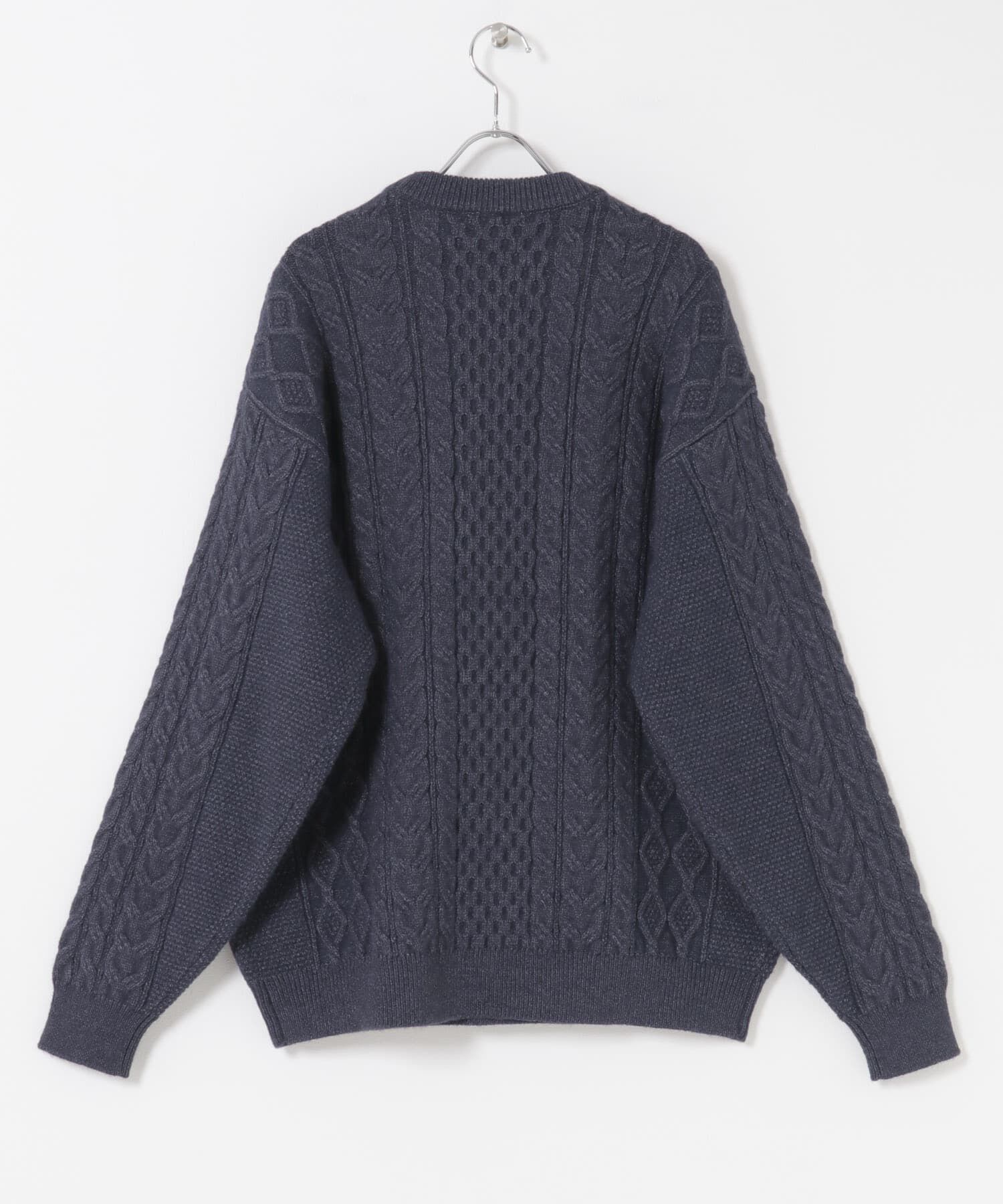 URBAN RESEARCH DOORS「アランニットクルーネックプルオーバー」|ニット・セーター|