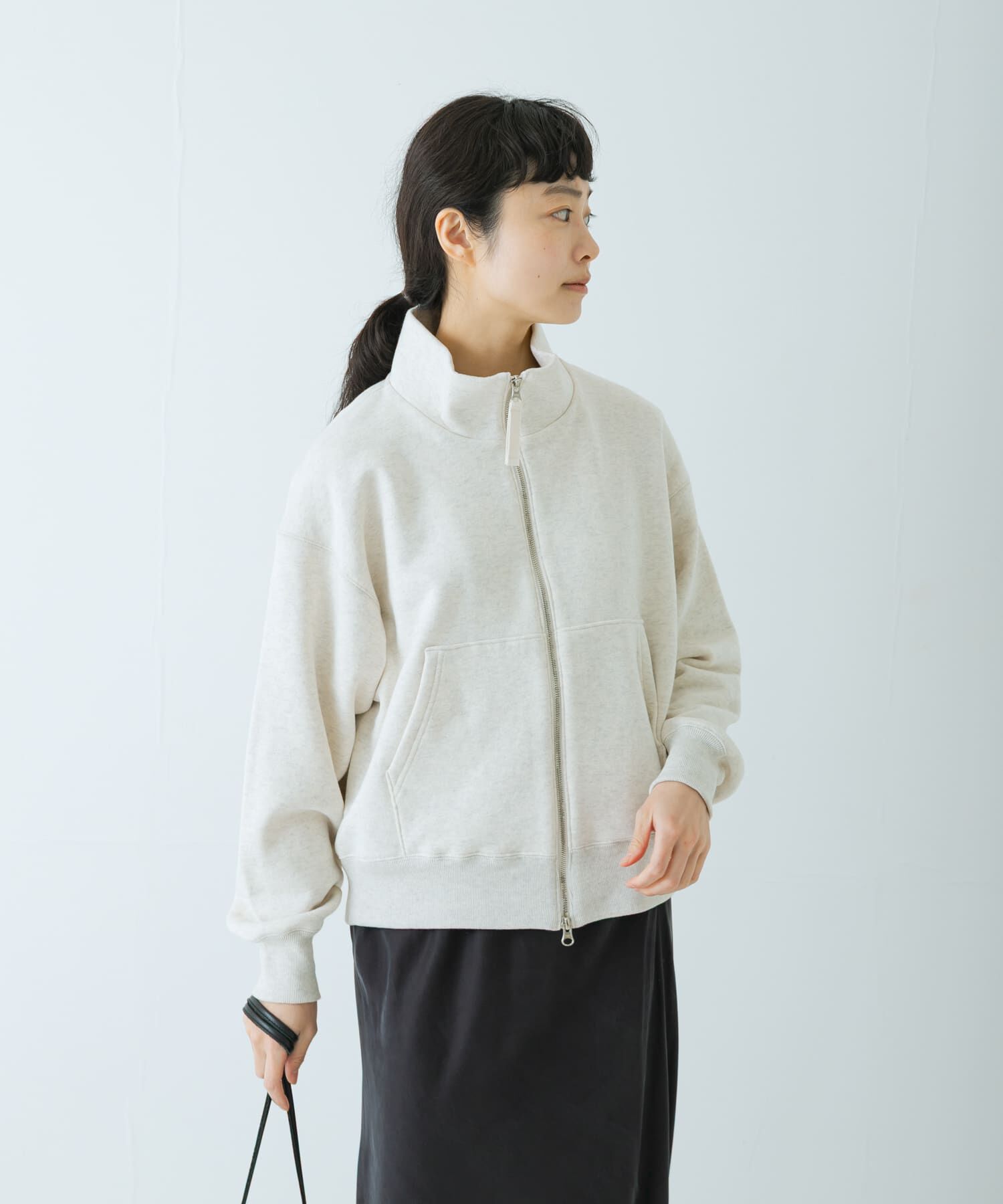 コットンスウェットスタンドジップ（かぐれ）｜ルミネのファッション