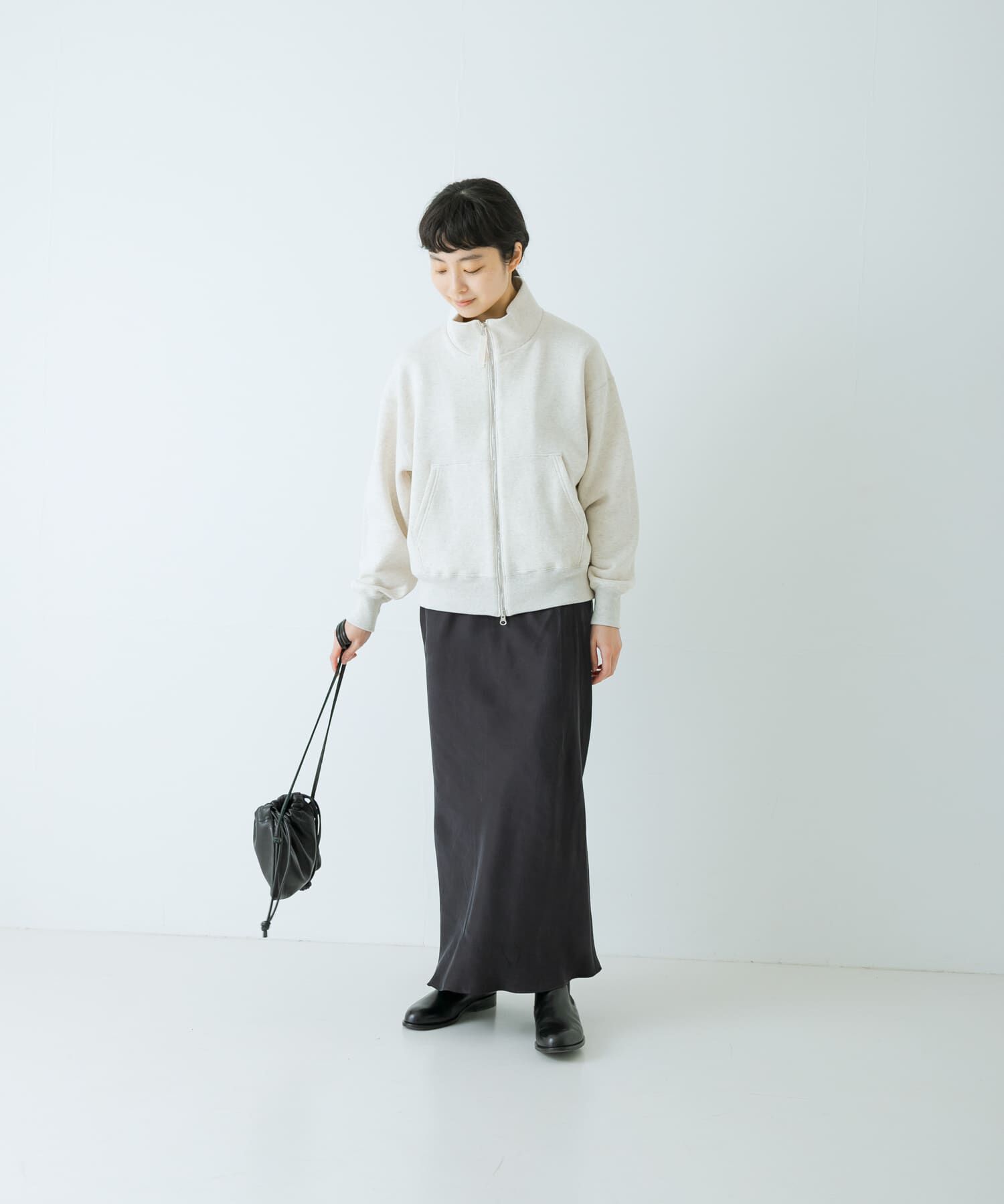 コットンスウェットスタンドジップ（かぐれ）｜ルミネのファッション