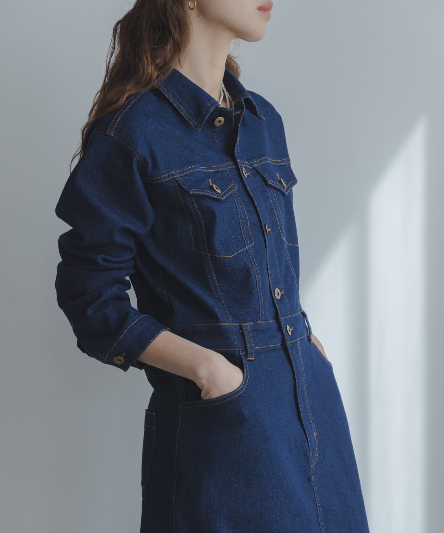 Sonny Label 「デニムジャンパースカート」|ワンピース|