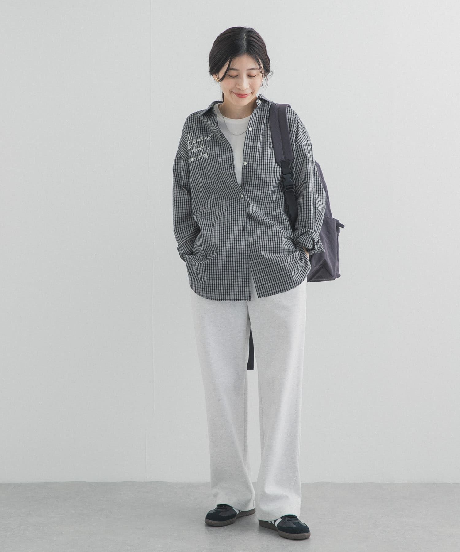 URBAN RESEARCH DOORS「刺繍チェックシャツ」|シャツ・ブラウス|