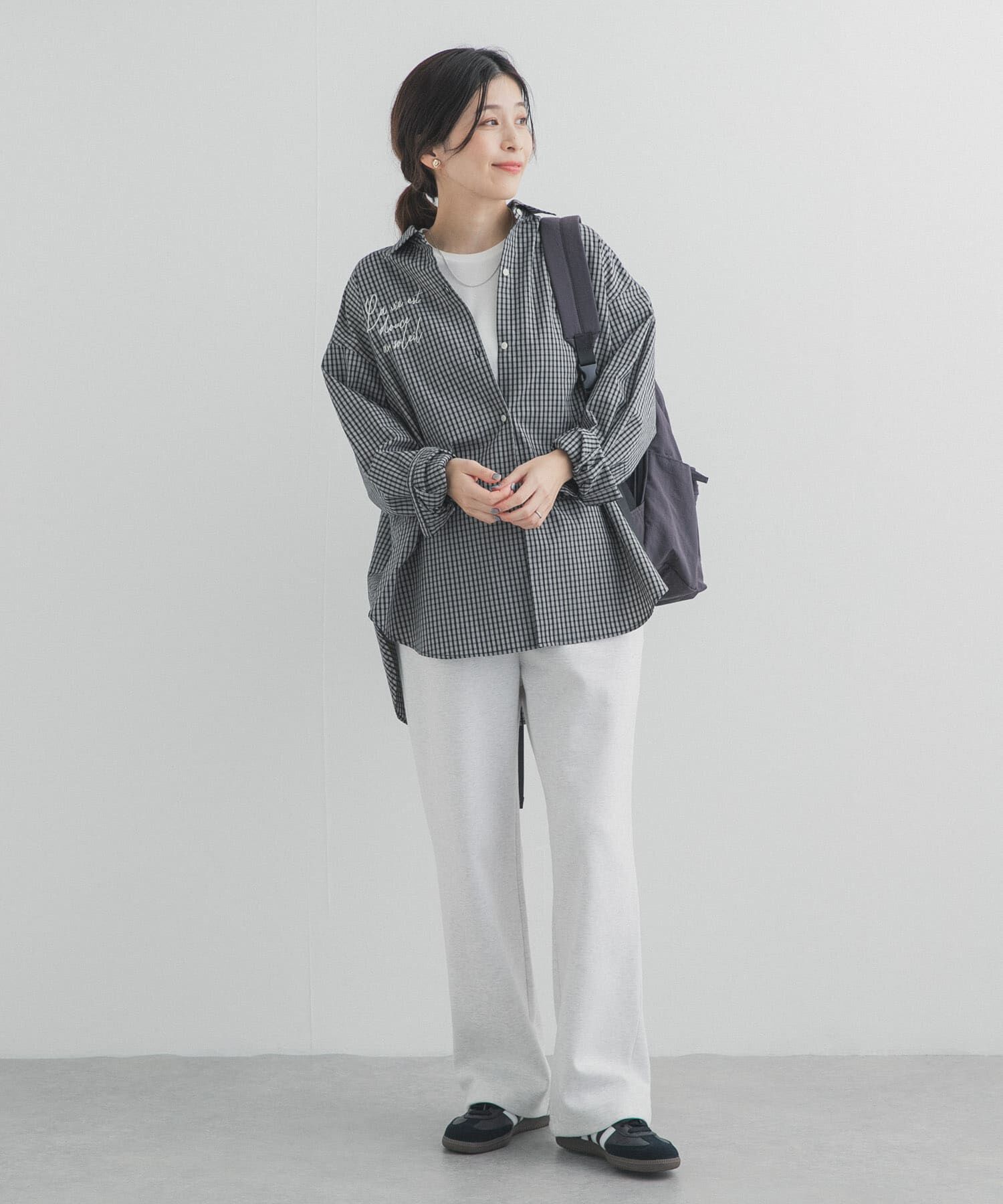 URBAN RESEARCH DOORS「刺繍チェックシャツ」|シャツ・ブラウス|