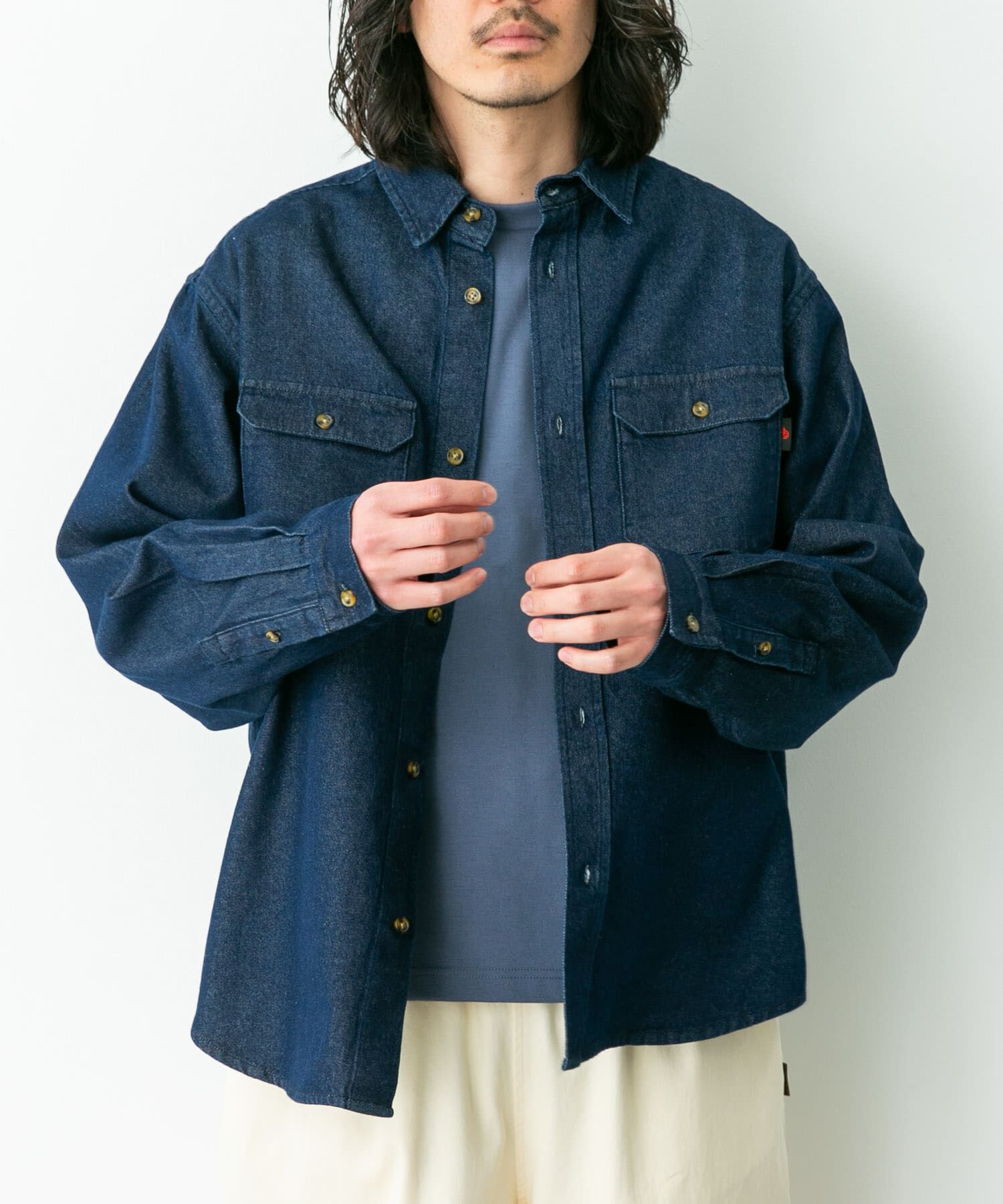 Sonny Label 「『別注』RED KAP&times;Sonny Label　デニムシャツ」|シャツ・ブラウス|ワンウォッシュ