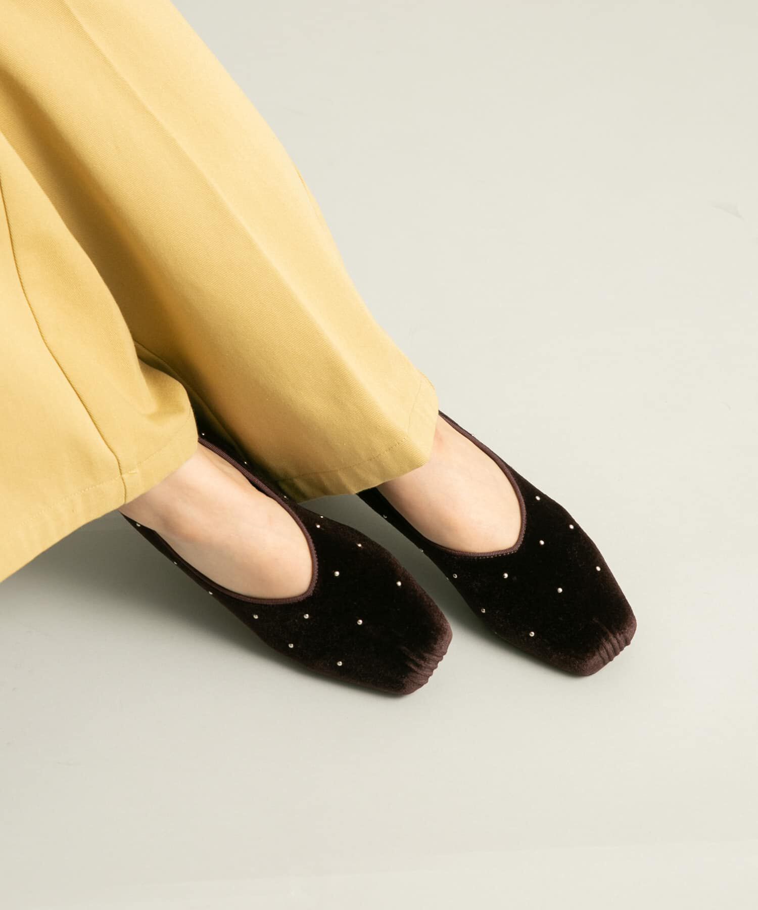  「スタッズベロアパンプス」|パンプス|