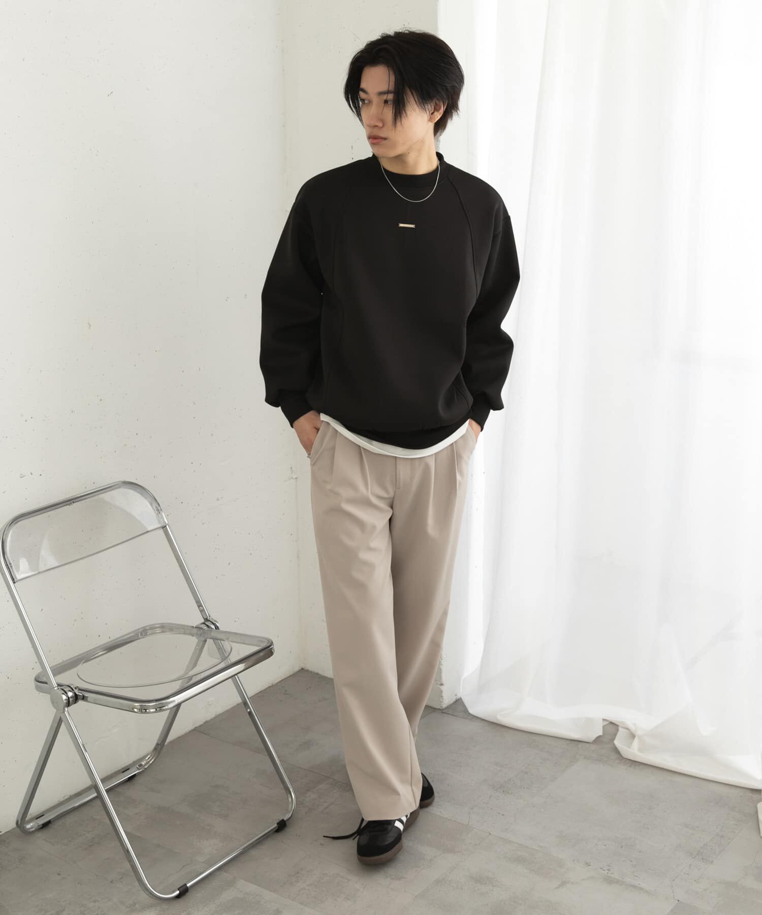 SENSE OF PLACE by URBAN RESEARCH「ポンチプレートキリカエスウェット」|スウェット・ジャージ|