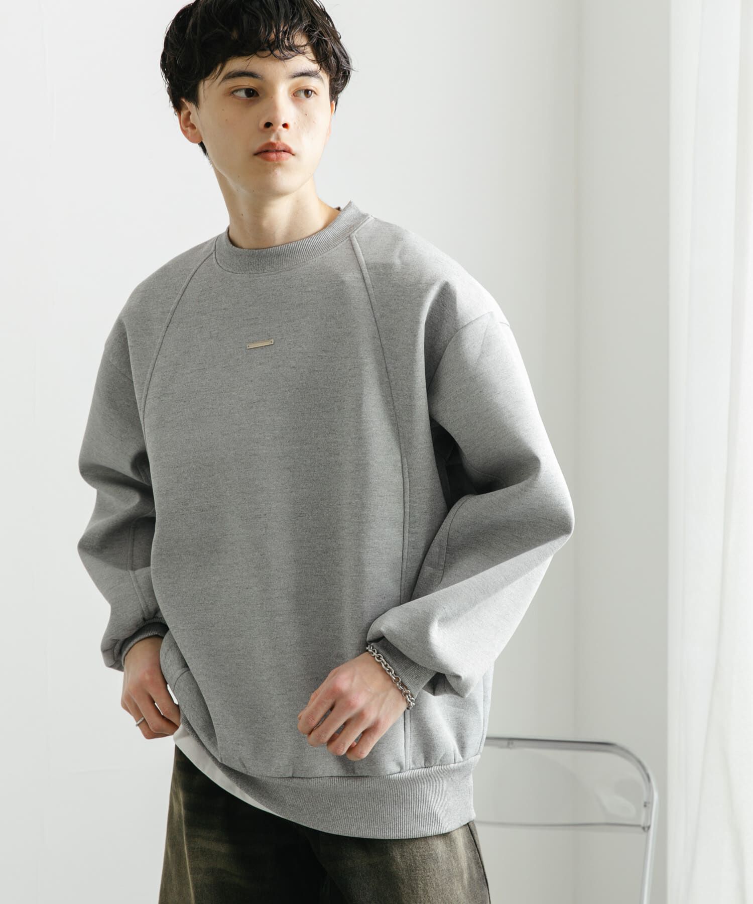 SENSE OF PLACE by URBAN RESEARCH「ポンチプレートキリカエスウェット」|スウェット・ジャージ|