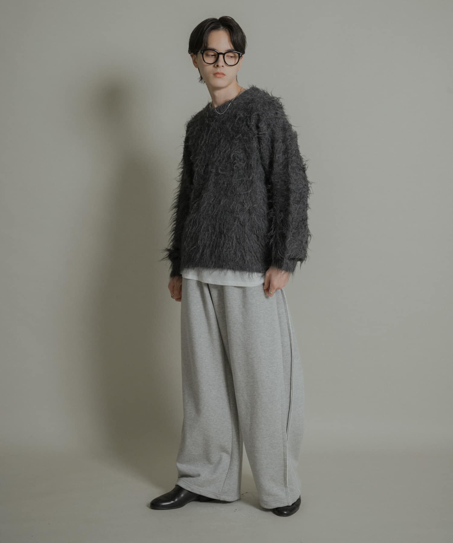 SENSE OF PLACE by URBAN RESEARCH「『洗濯可』シャギークルーネックニット」|ニット・セーター|