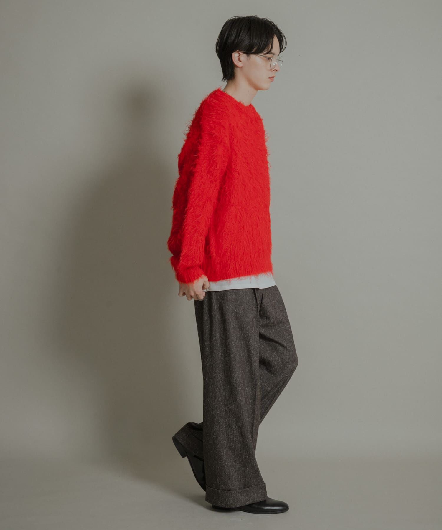 SENSE OF PLACE by URBAN RESEARCH「『洗濯可』シャギークルーネックニット」|ニット・セーター|