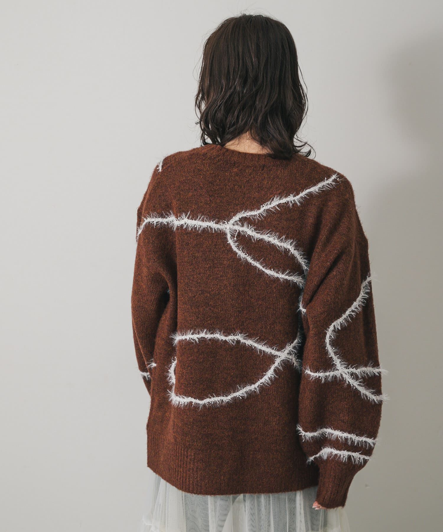 SENSE OF PLACE by URBAN RESEARCH「シャギーラインルーズニット」|ニット・セーター|
