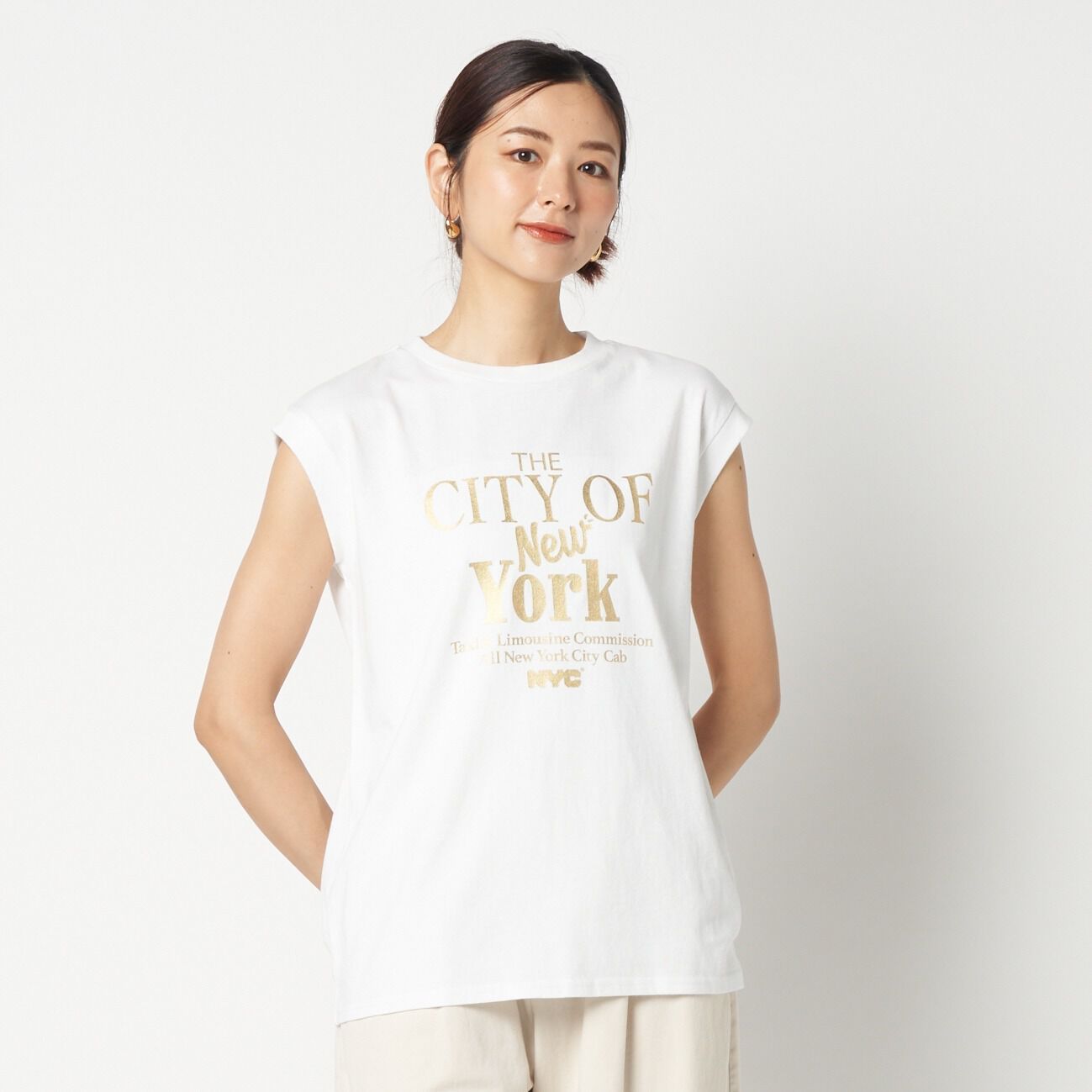  「GOOD ROCK SPEED NYC METALLIC PRINT NS」|Tシャツ・カットソー|