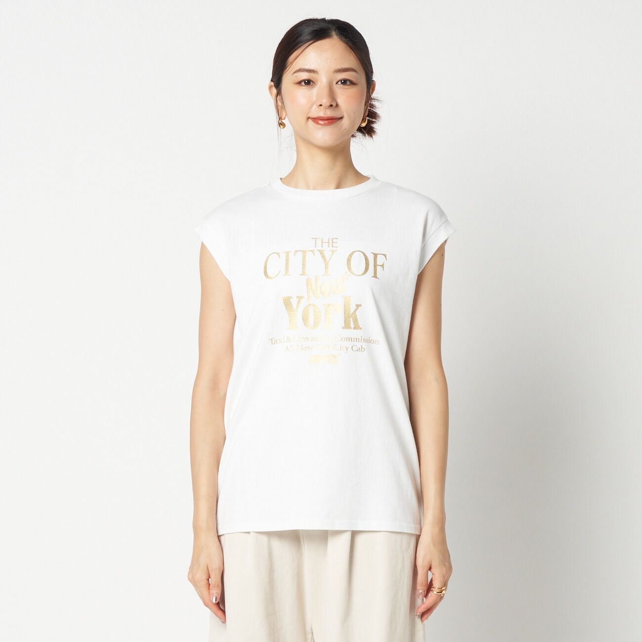  「GOOD ROCK SPEED NYC METALLIC PRINT NS」|Tシャツ・カットソー|