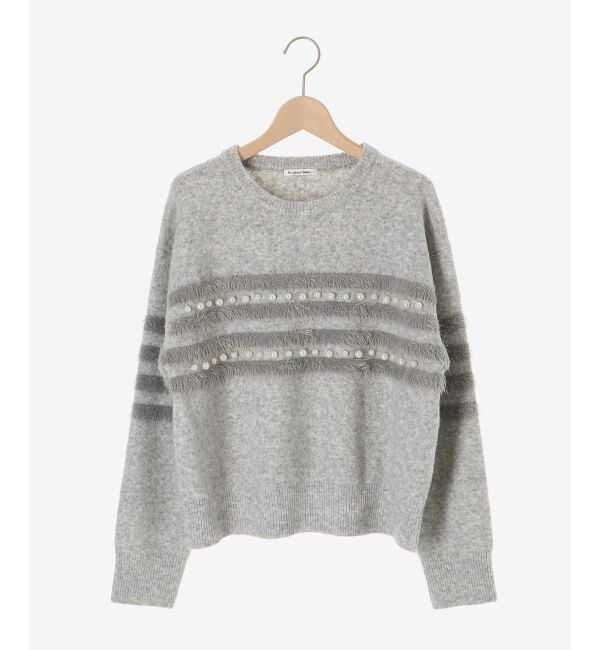  「パール&times;シャギーニット」|ニット・セーター|