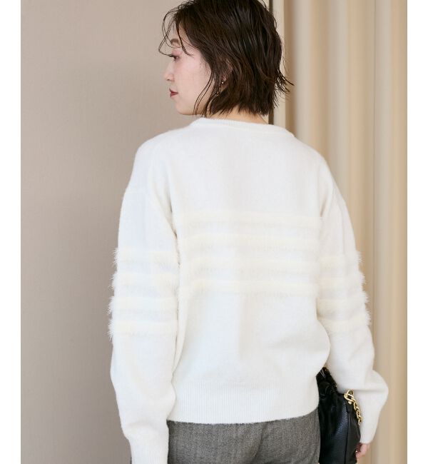  「パール&times;シャギーニット」|ニット・セーター|