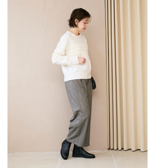  「パール&times;シャギーニット」|ニット・セーター|