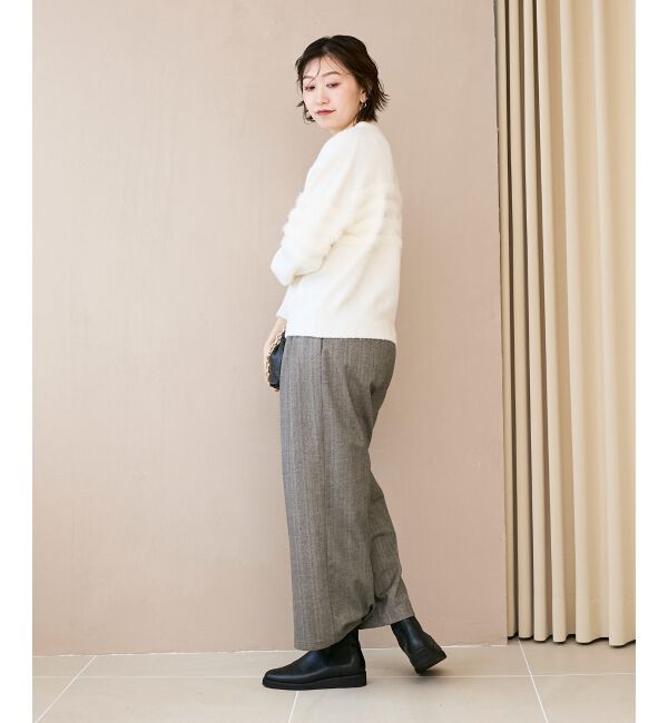  「パール&times;シャギーニット」|ニット・セーター|