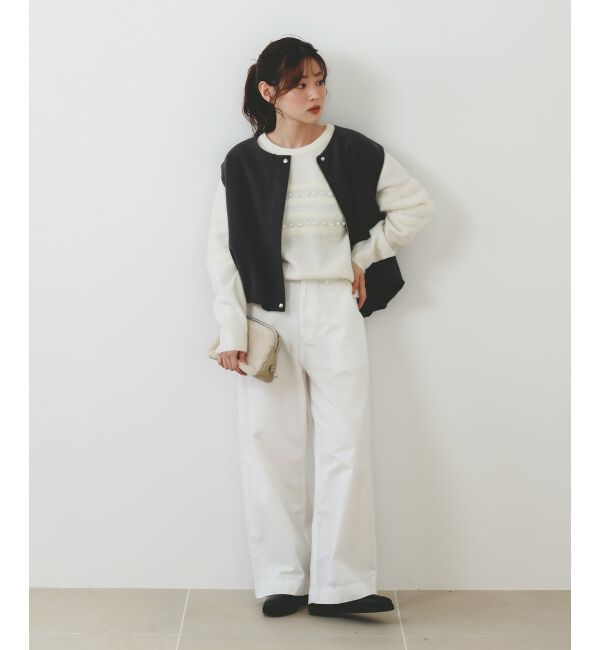  「パール&times;シャギーニット」|ニット・セーター|