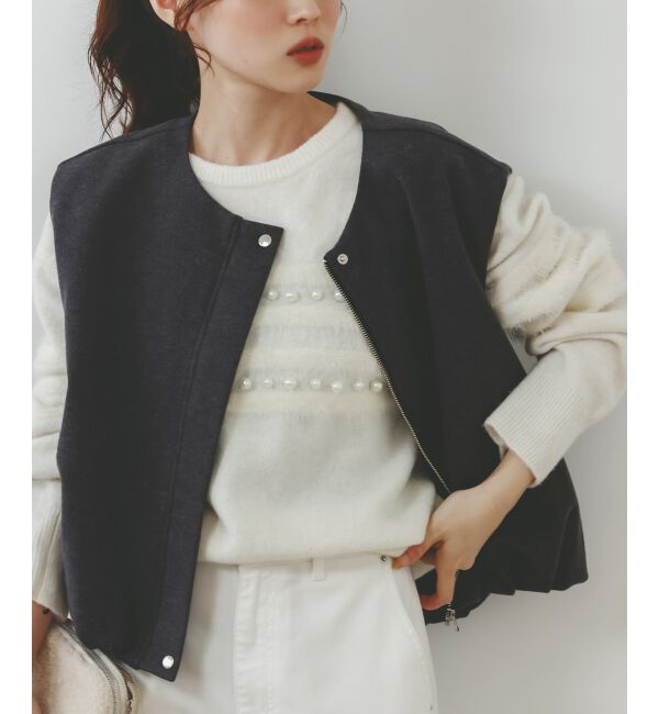  「パール&times;シャギーニット」|ニット・セーター|