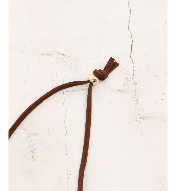  「O スエードコードオーバルネックレス」|ネックレス|