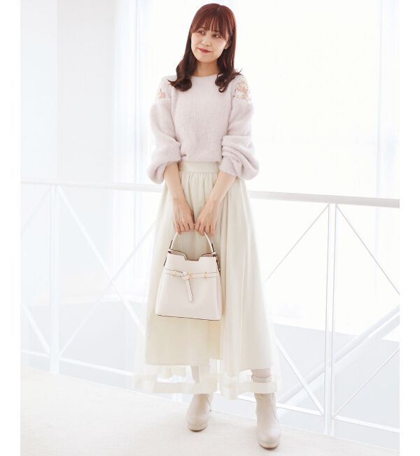  「ショルダーレースシャギーニット」|ニット・セーター|