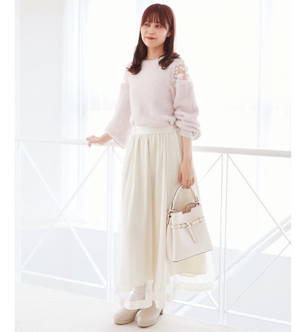  「ショルダーレースシャギーニット」|ニット・セーター|