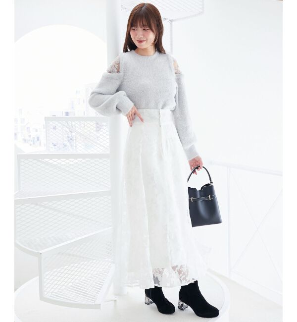  「ショルダーレースシャギーニット」|ニット・セーター|