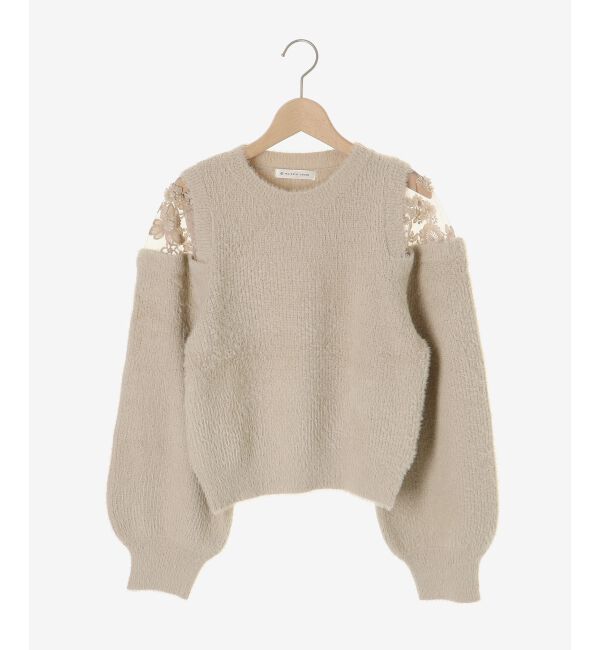  「ショルダーレースシャギーニット」|ニット・セーター|