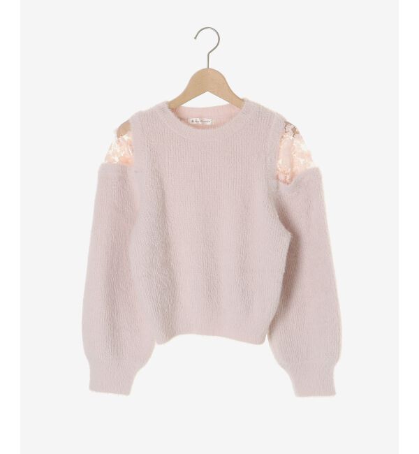  「ショルダーレースシャギーニット」|ニット・セーター|