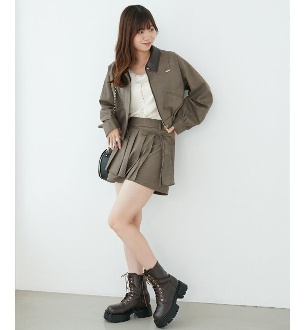  「プリーツデザインショートパンツ」|その他|