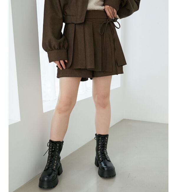  「プリーツデザインショートパンツ」|その他|