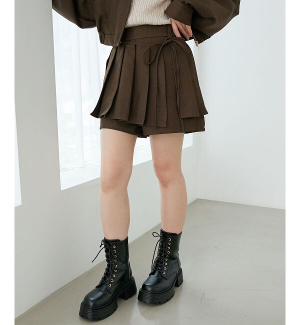  「プリーツデザインショートパンツ」|その他|