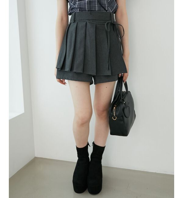  「プリーツデザインショートパンツ」|その他|