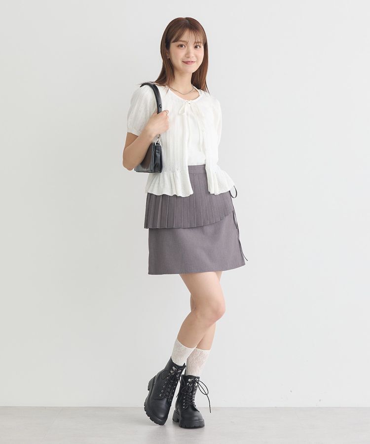earth music&ecology「SET2点プリーツラップスカート＋ミニスカート」|スカート|