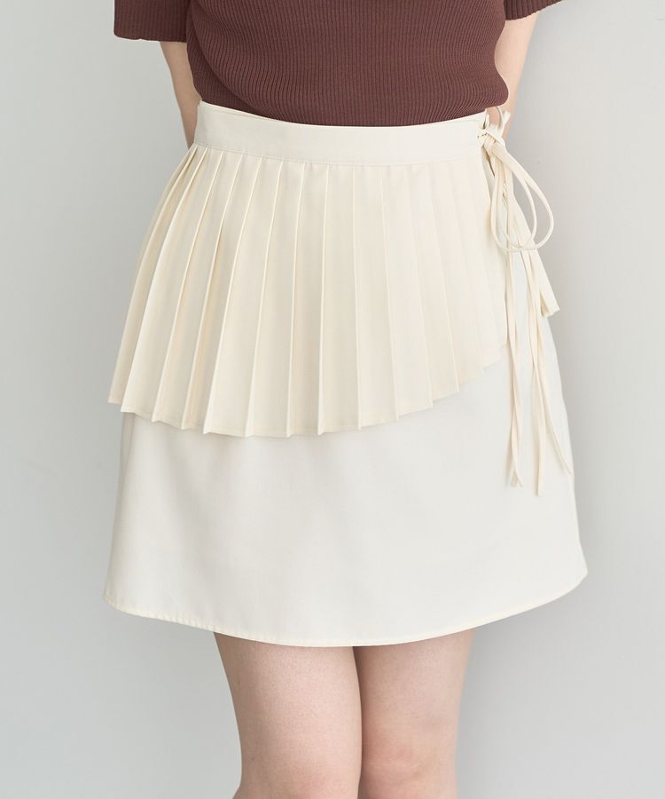 earth music&ecology「SET2点プリーツラップスカート＋ミニスカート」|スカート|