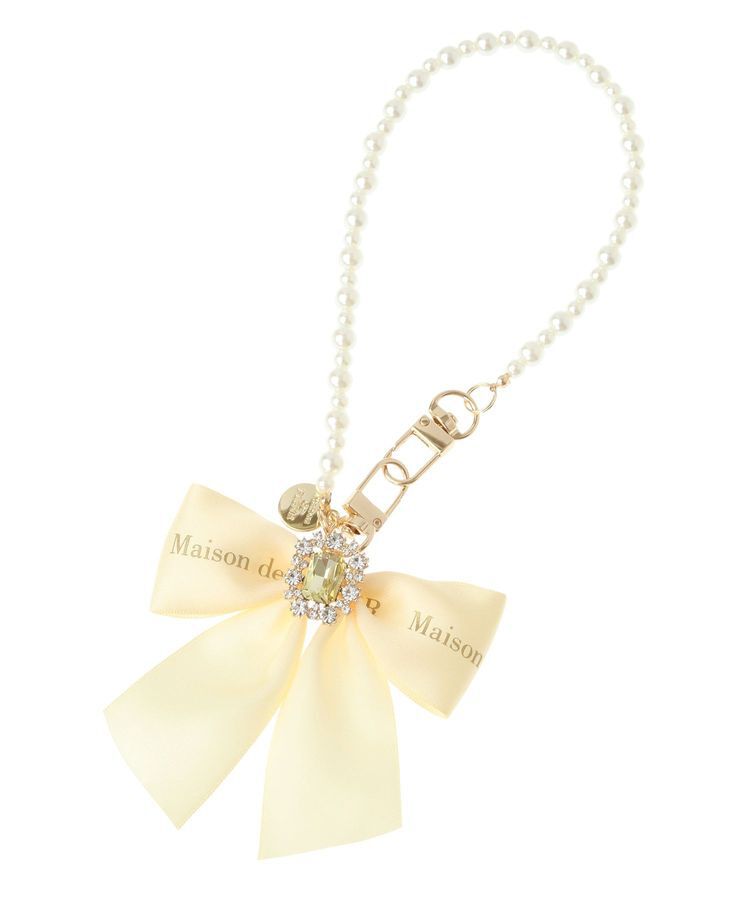 Maison de FLEUR「EC限定ビジューリボンパールストラップ」|その他|