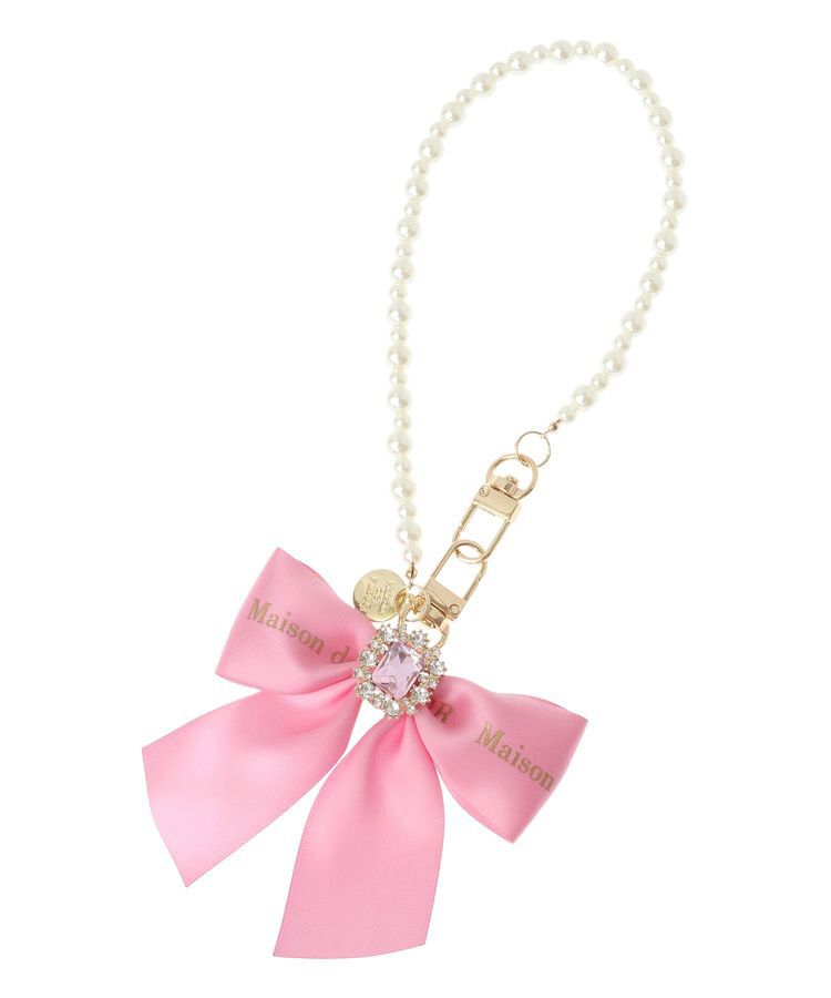 Maison de FLEUR「EC限定ビジューリボンパールストラップ」|その他|