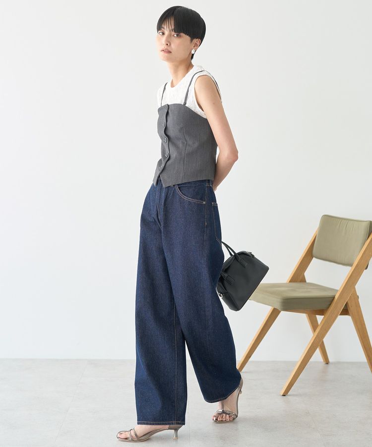 AMERICAN HOLIC「【2WAY】イージーケアフロントボタンビスチェ」|ベスト・ジレ|