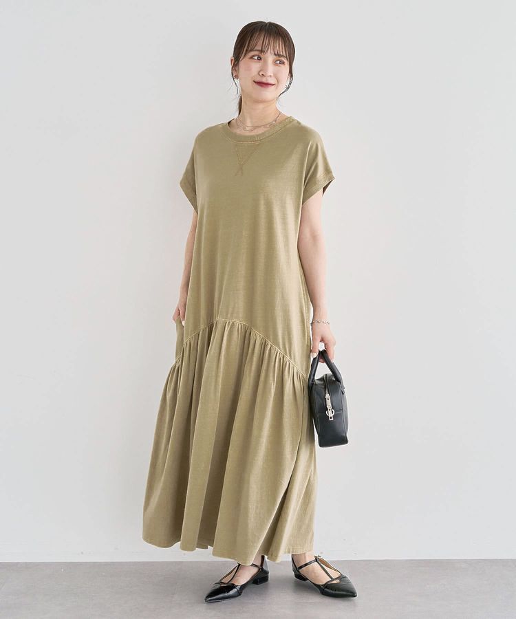 Green Parks「・SUGAR SPOON フレンチギャザーカットワンピ」|ワンピース|Dark beige