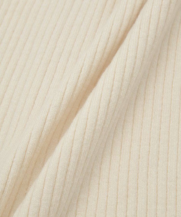 AnriettMusee「配色レイヤードポロリブニットカーディガン」|ニット・セーター|