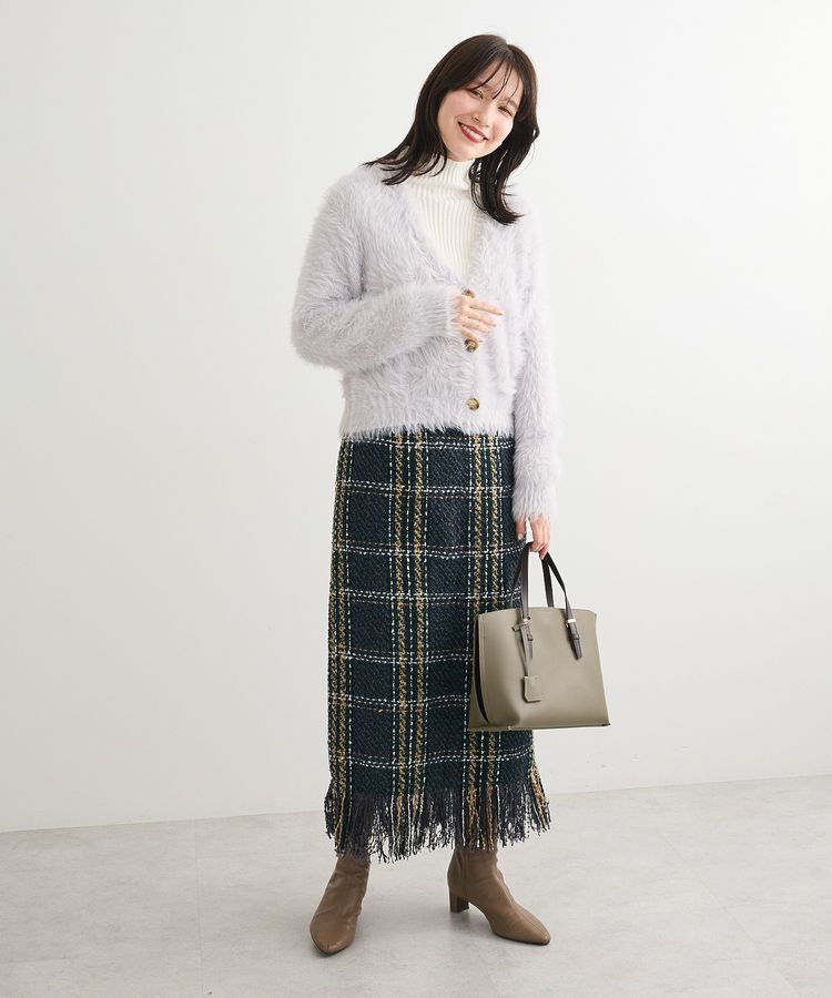 Green Parks「・Petit Fleur シャギーニットカーディガン」|カーディガン|