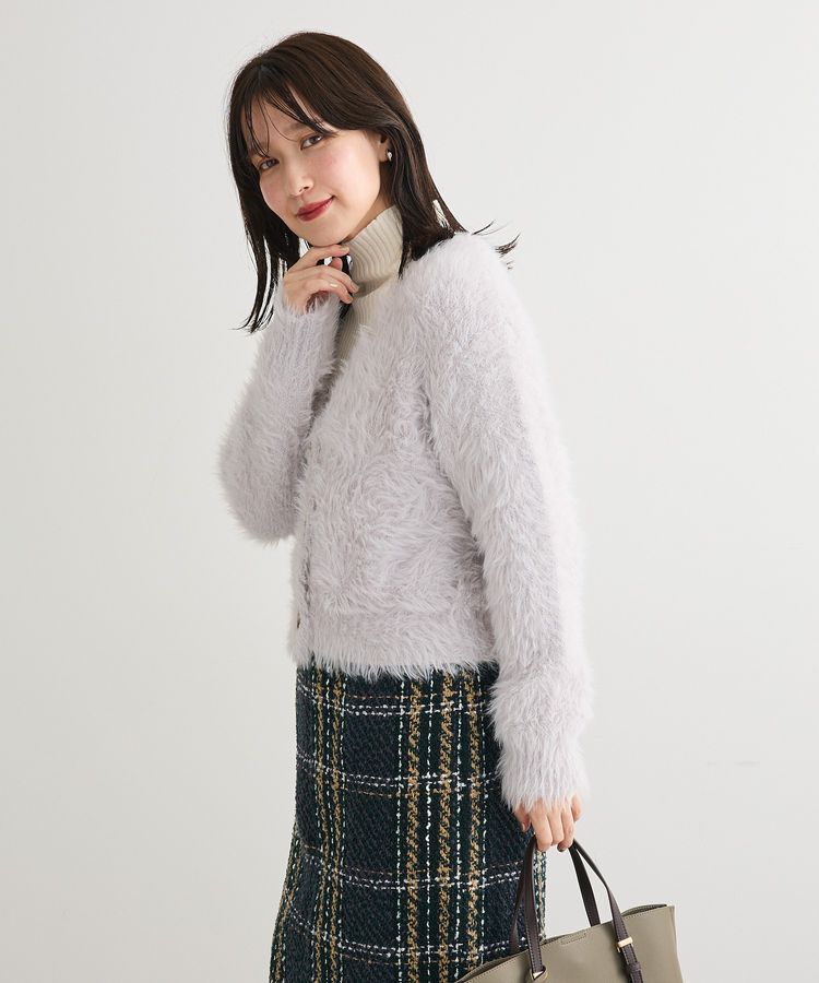 Green Parks「・Petit Fleur シャギーニットカーディガン」|カーディガン|
