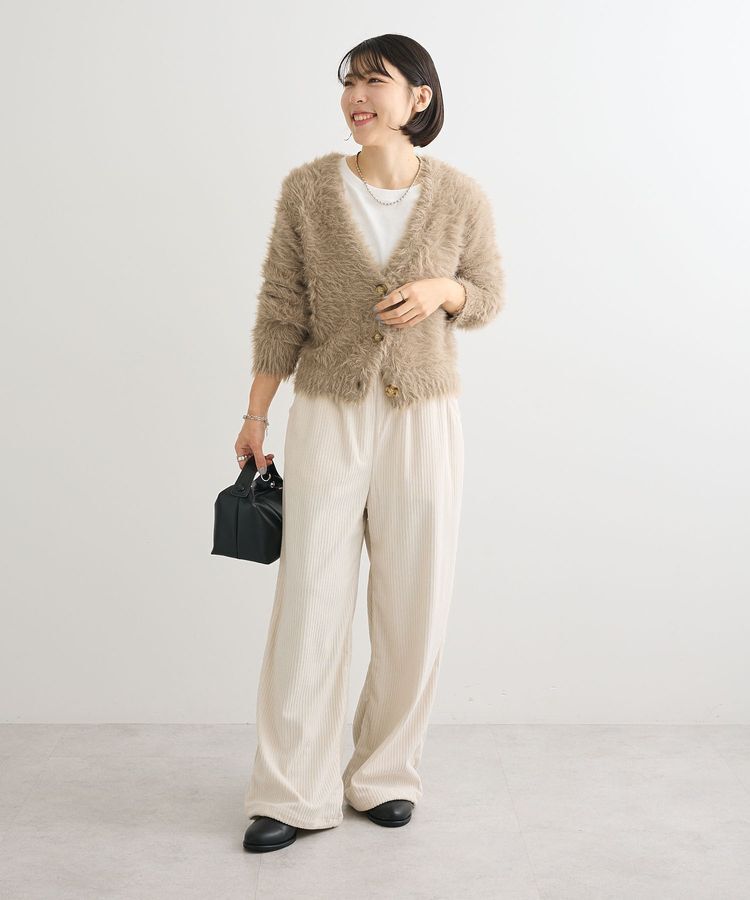 Green Parks「・Petit Fleur シャギーニットカーディガン」|カーディガン|