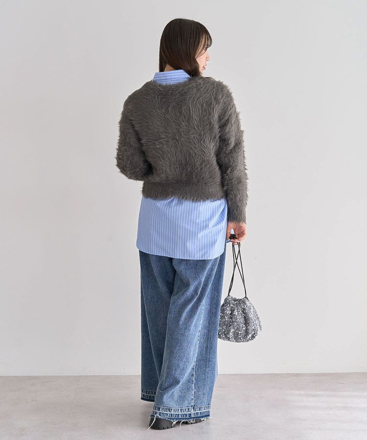 Green Parks「・Petit Fleur シャギーニットカーディガン」|カーディガン|