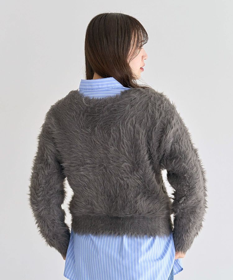 Green Parks「・Petit Fleur シャギーニットカーディガン」|カーディガン|