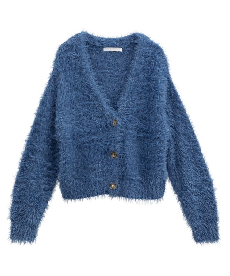 Green Parks「・Petit Fleur シャギーニットカーディガン」|カーディガン|