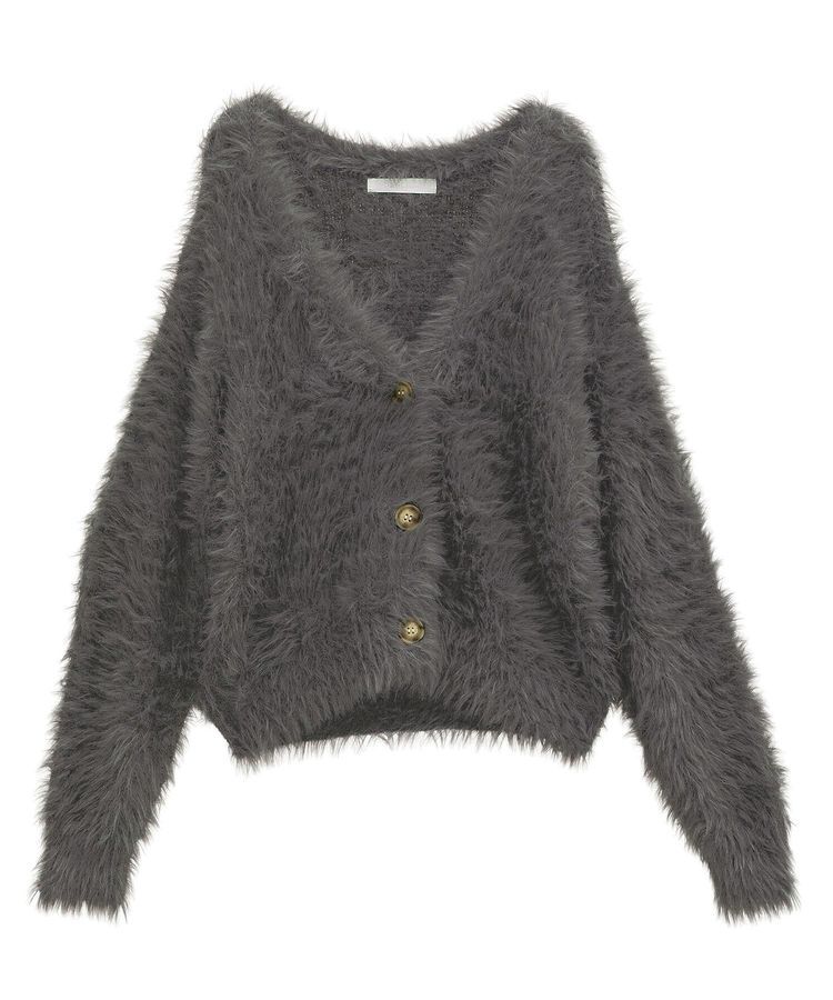 Green Parks「・Petit Fleur シャギーニットカーディガン」|カーディガン|